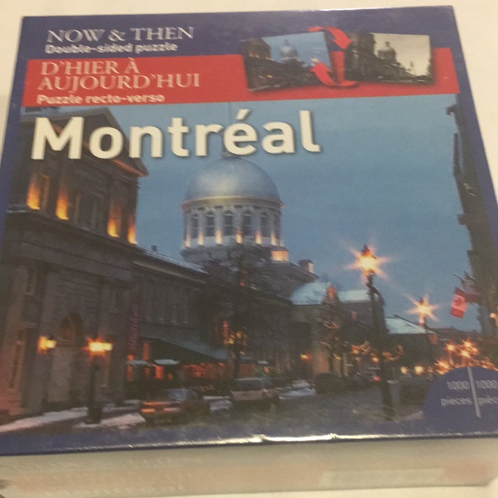 Montreal Now & Then Double sided Puzzle NEW 1000Pc